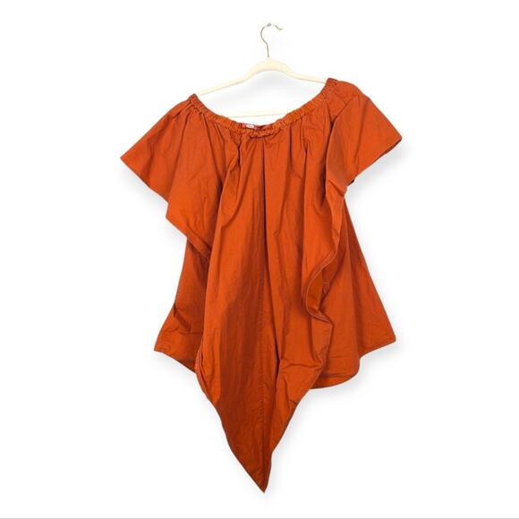 Thebe Magugu Orange Off The Shoulder Mini Dress Size S - Picture 2 of 9